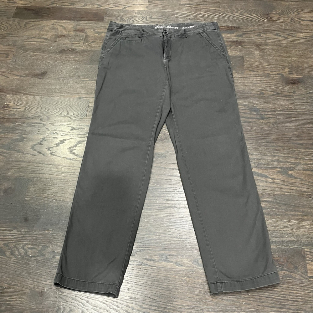 EDDIE BAUER Legend Wash High Rise Mid Rise Pants Womens Gray Size 12